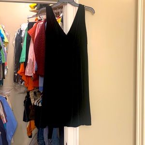 Little Black Dress 👗 Velvet V Cut Twirl Dress